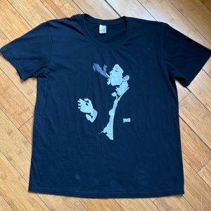 Black Graphic Tee - L